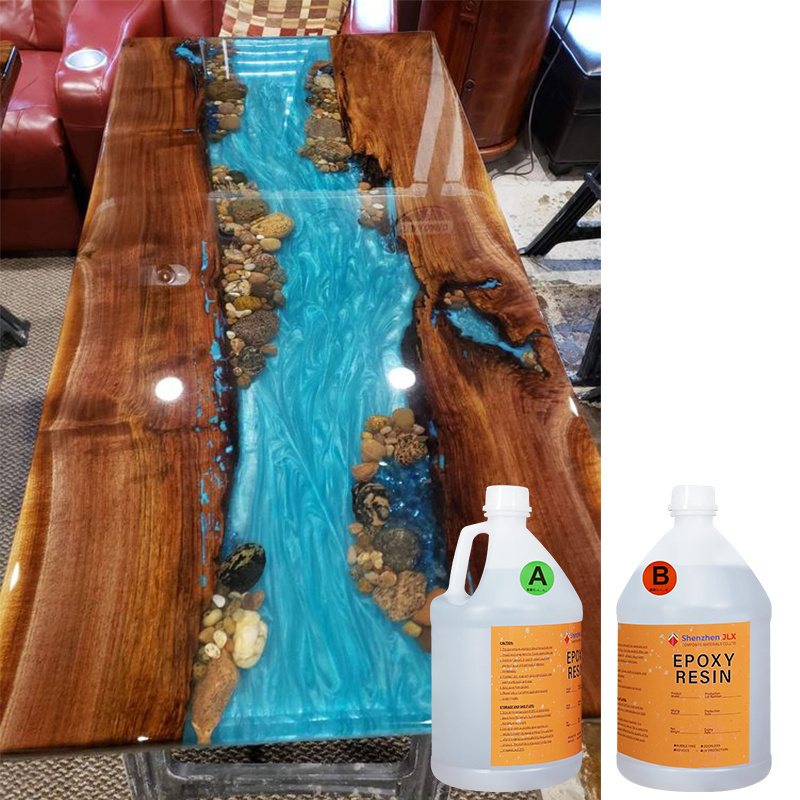 Crystal Epoxy Resin Production Plant for Countertops Wooden Clear Table Top Epoxy Resin That Self Levels