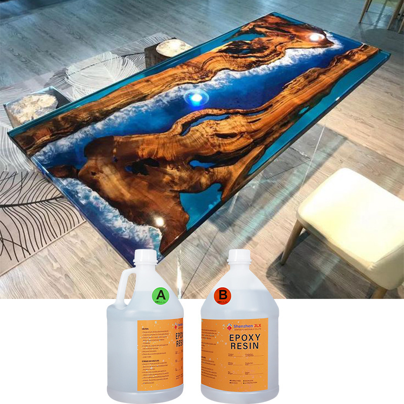 Crystal Epoxy Resin Production Plant for Countertops Wooden Clear Table Top Epoxy Resin That Self Levels