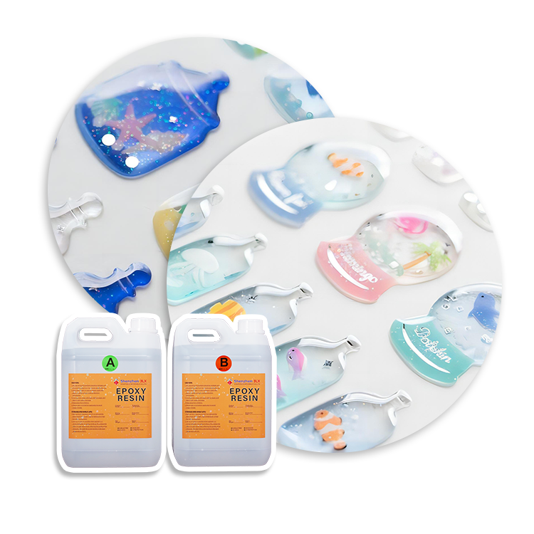 Eco-friendly Clear Liquid Bubble-free Anti-UV Crystal Epoxy Doming Resin for 3D Stickers