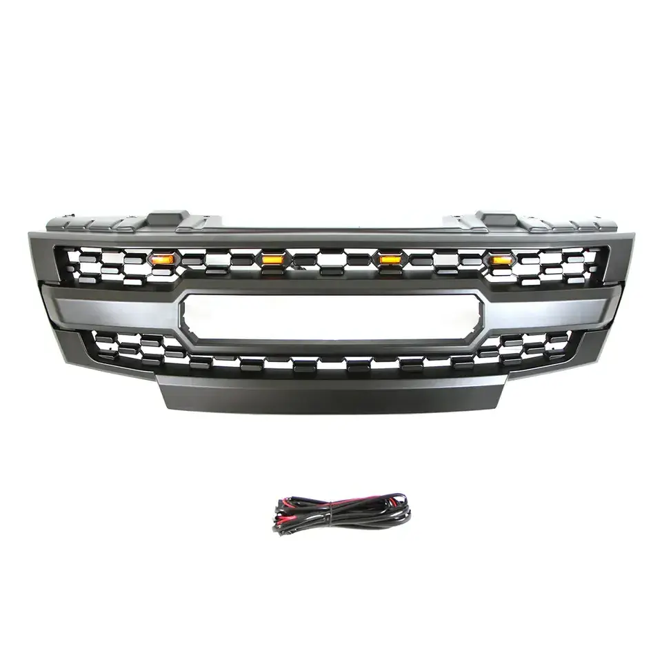 NEW STYLE PICKUP TUNING Other Exterior Accessories Front Grille With Light For NISSAN FRONTIER 2009-2016