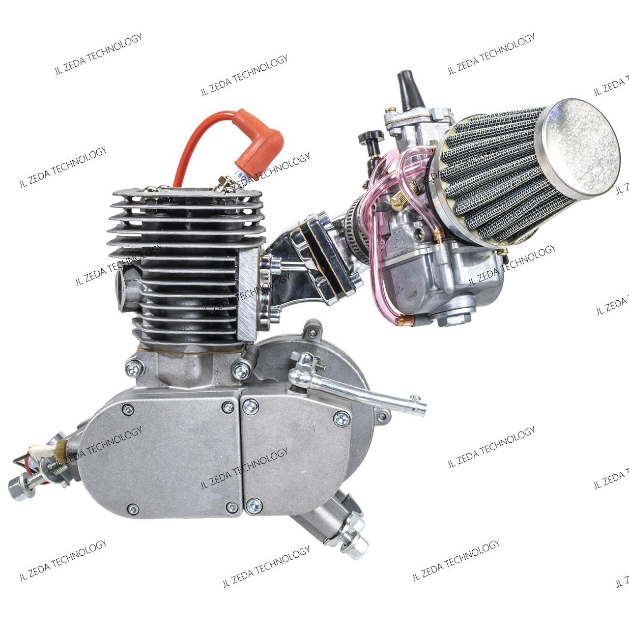 ZEDA DIO cylinder with DIO reed valve and OKO carb petrol bicycle motor 2 stroke 80cc 100cc bike engine