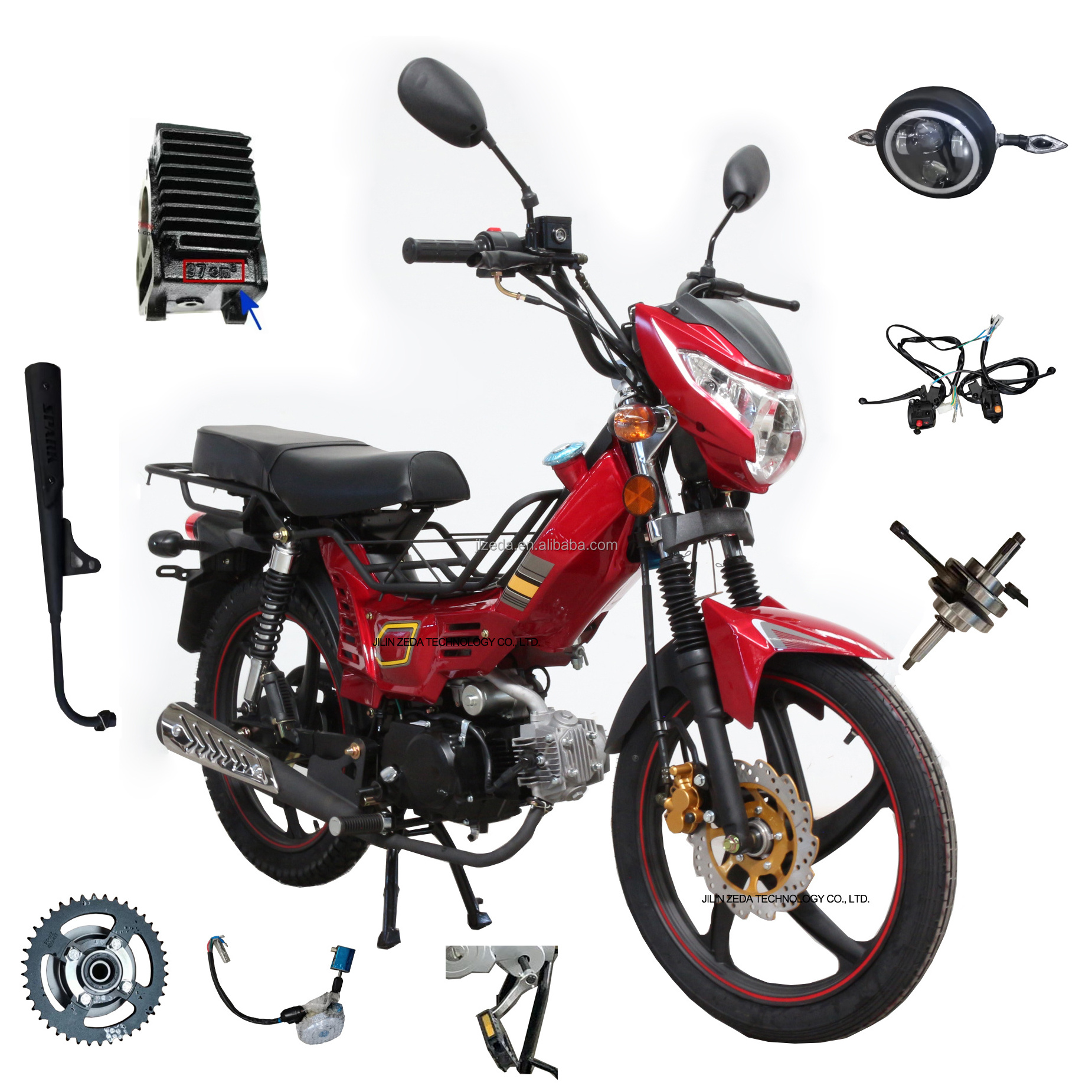 4 stroke 50cc 97cc petrol bike pedal gas scooter mini bike