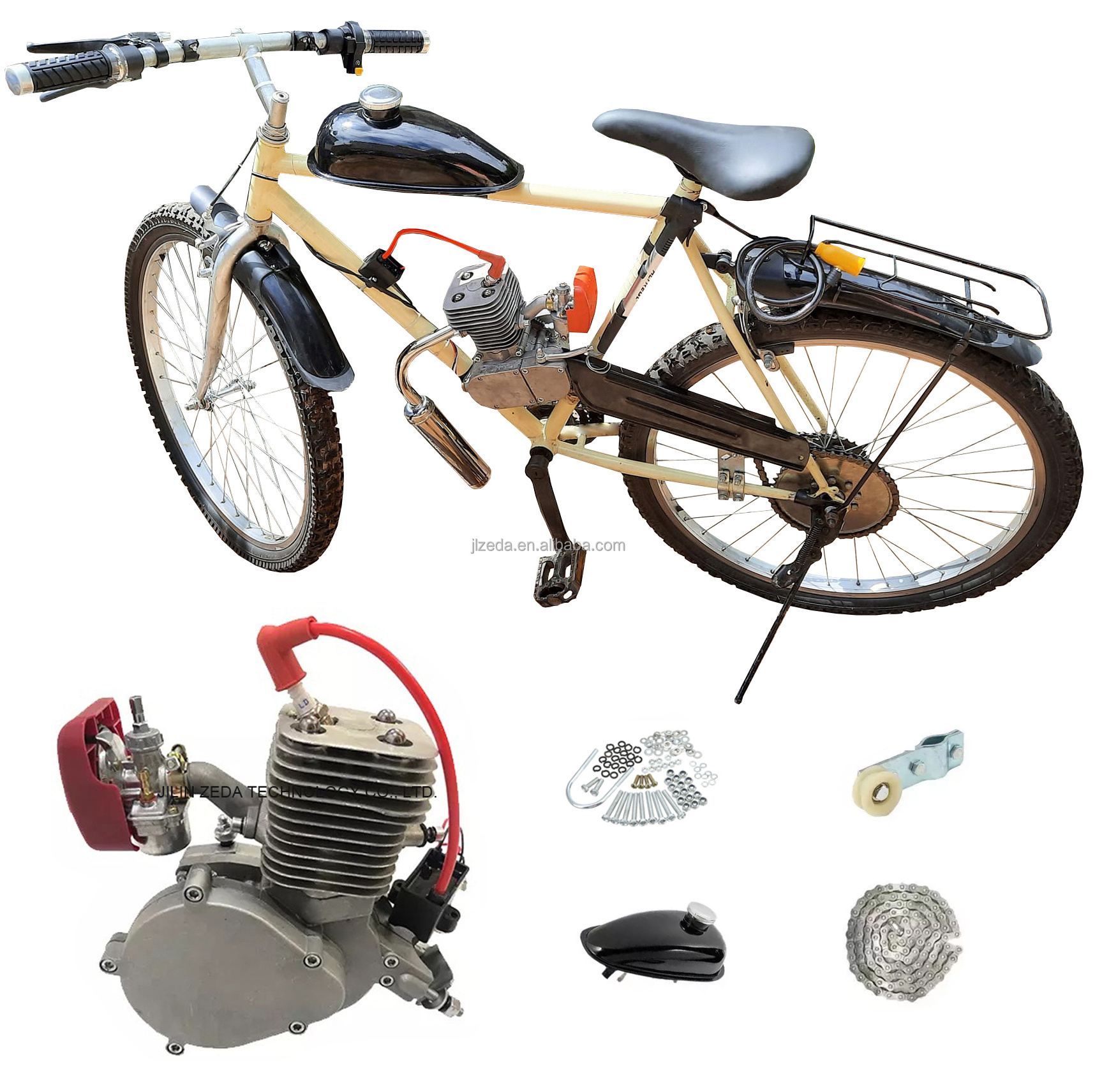 Kit Motor Bicicleta yd100 100cc moped push bike motor 2 stroke 80cc bike engine