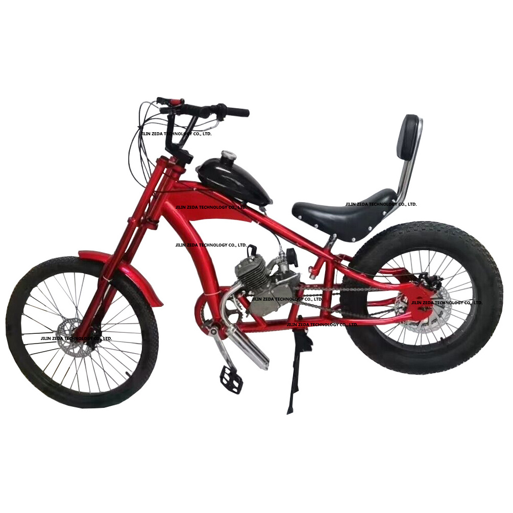 Chopper Bicycle with Gas Engine 80cc racing bike motor 2 stroke ZEDA brand