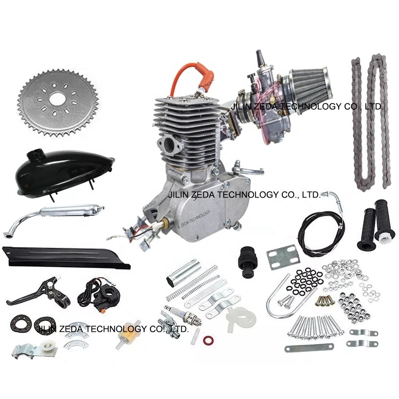 ZEDA-DIO100 engine set racing cycle motor 2 stroke 80cc moped gasoline bike motor 100 cc bicycle engine kit