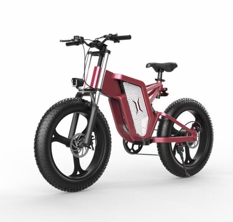 Newest CE Electric Fat Tire Snow Sand Bike 20*4.0 48V500W/750W/1000W 15/20/25Ah Lithium Battery 60km/h Aluminium Patent Frame