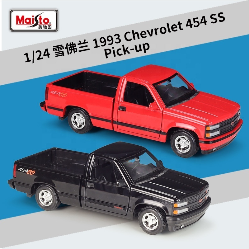 Maisto Pickup Truck 454 SS Pick-up1993 Truck 1:24 Simulated Alloy Car Model Collection Display Gift Toy Wholesale