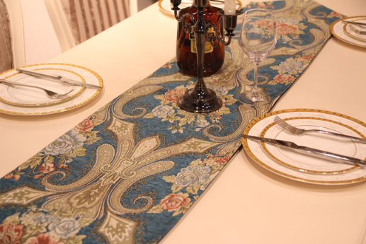 Wholesale Jacquard Quality Best Choice Woven Table Runner Tapestry Table Runner Heat-resistant Table Runner