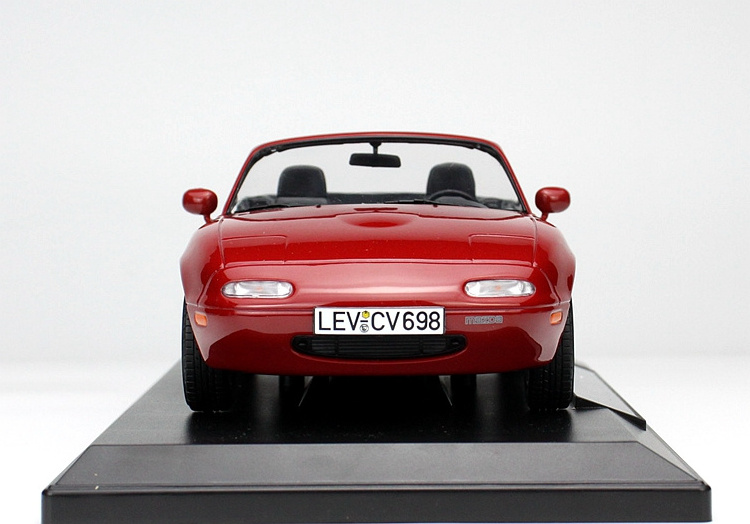 1:18 NOREV Mazda MX5 1990 red sports car alloy diecast car model