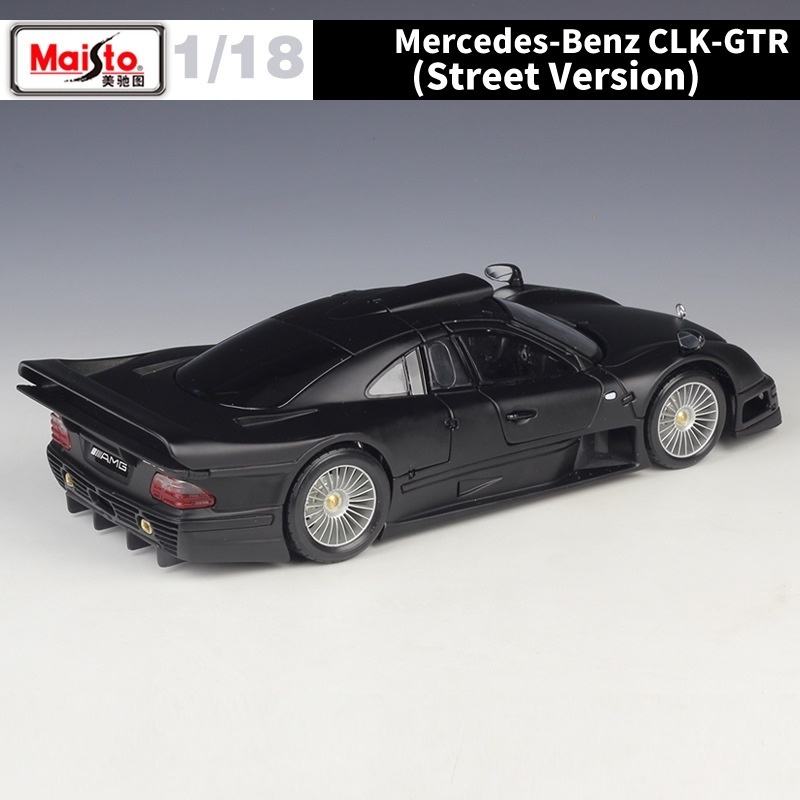 Maisto 1:18 Merccedes-Bennz CLK-GTR Street Version Diecast Alloy Car Model  Decoration Display Collection Gifts For Kids