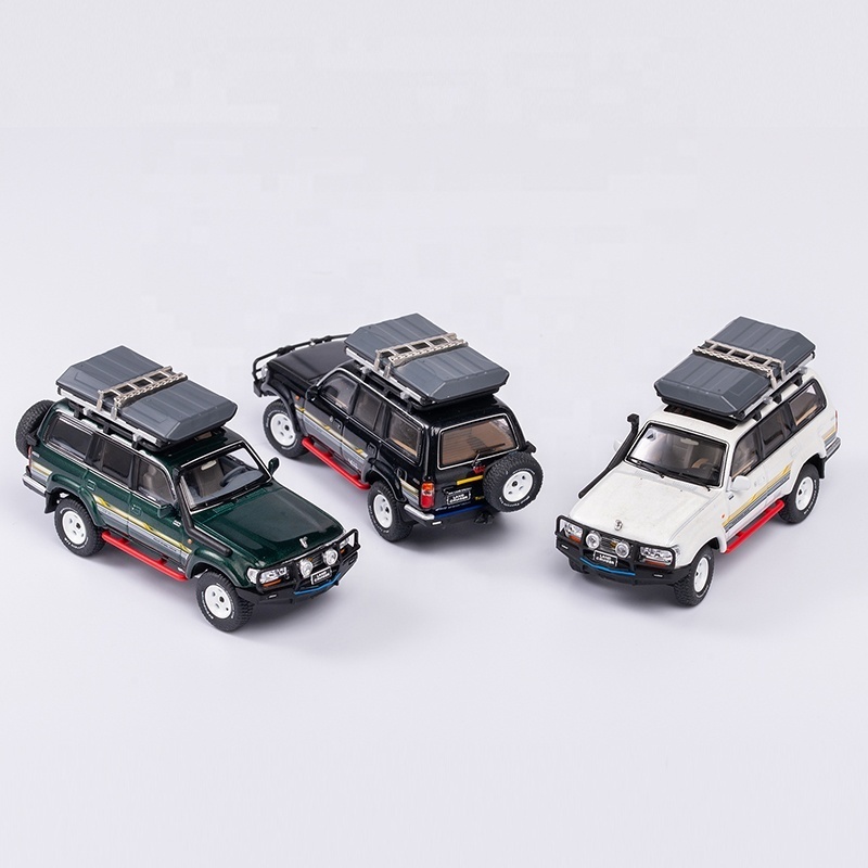 Zhengfeng KENGFAI  Diecast Toy Vehicles 1:64 Scale SUV car model 1:64 Cruiser Land Cruiser LC80 model car diecast toy For  Gifts