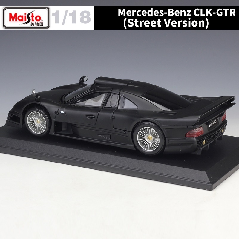 Maisto 1:18 Merccedes-Bennz CLK-GTR Street Version Diecast Alloy Car Model  Decoration Display Collection Gifts For Kids