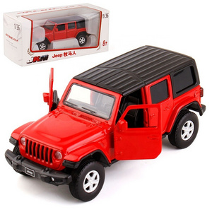 Hot Sell Diecasts Toy Vehicles JKM 1/36 SUV Alloy Pullback Two Door Open Diecast Model Car