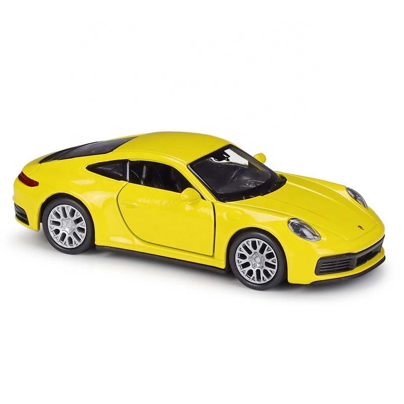 Hot Sell Diecasts Toy Vehicles Carrera 4S 1/36  Alloy Pullback Two Door Open Diecast Model Car