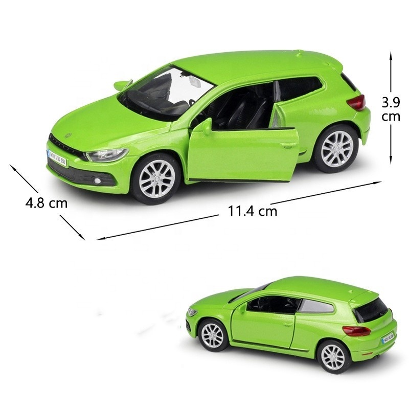 Hot Sell Diecasts Toy Vehicles Scirocco 1/36 SUV Alloy Pullback Two Door Open Diecast Model Car