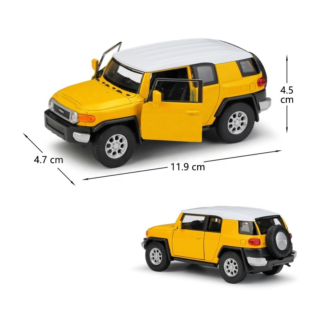 Hot Sell Diecasts Toy Vehicles FJ SUV 1/36  Alloy Pullback Two Door Open Diecast Model Car