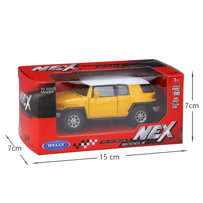 Hot Sell Diecasts Toy Vehicles FJ SUV 1/36  Alloy Pullback Two Door Open Diecast Model Car