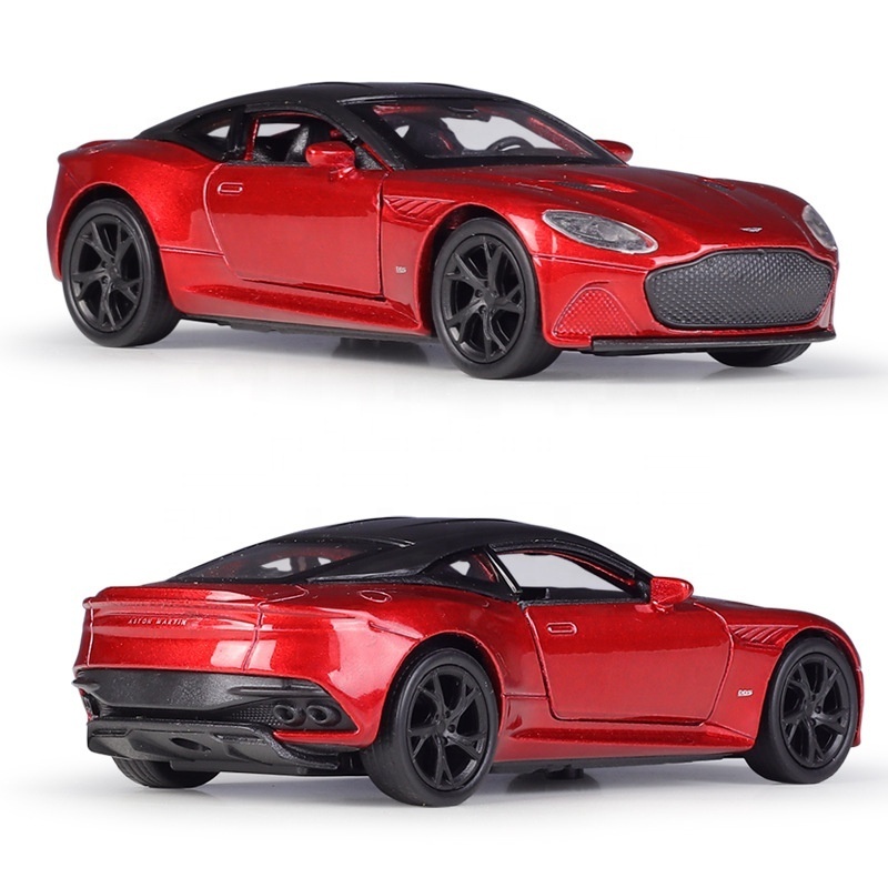 Hot Sell Diecasts Toy Vehicles  DBS Superleggera 1/36 Alloy Pullback Two Door Open Diecast Model Cars Model Gifts