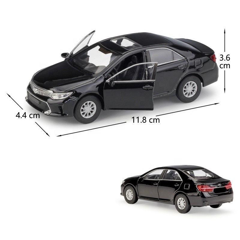 Hot Sell Diecasts Toy Vehicles Camry car 1/36 Alloy Pullback Two Door Open Diecast Model Cars Model Gifts