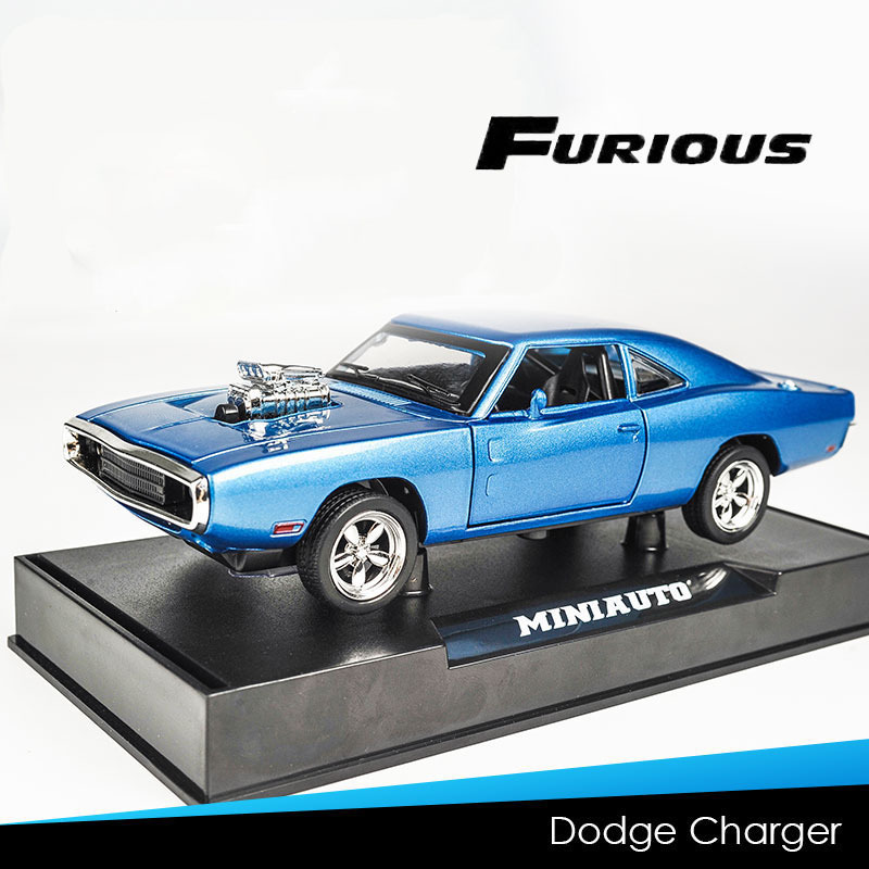 Fast and Furious 1:32 classic dodge 1970 Diecast Model Cars Pull Back Cars Christmas presents children's toys car collectibles