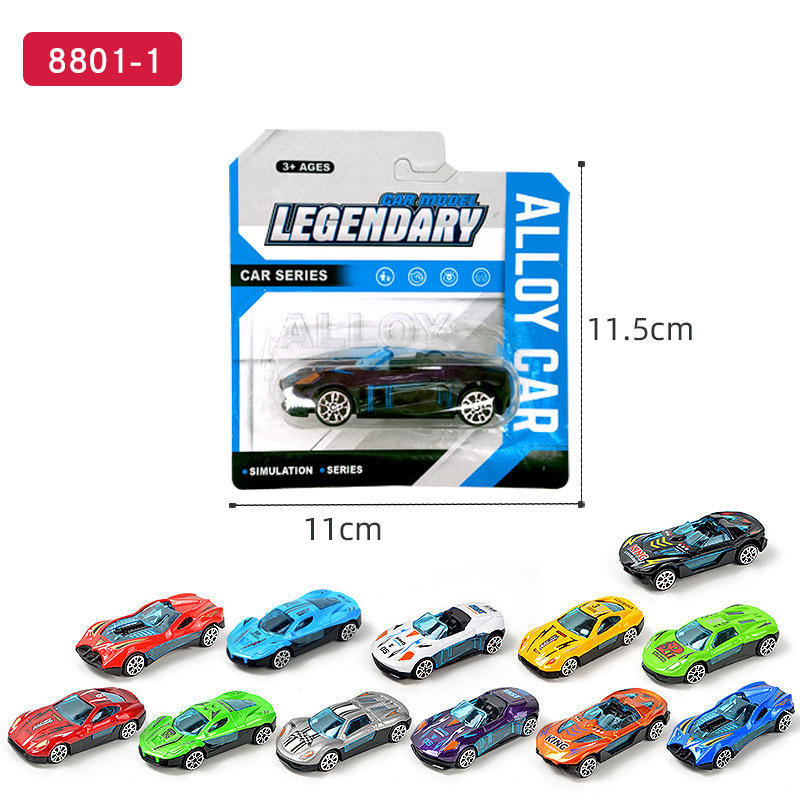 HOT 1:64 Alloy Car Small Mini Model Wheels Diecast Car Toy Vehicles Inertia Sliding Rail Kids Gift Toys