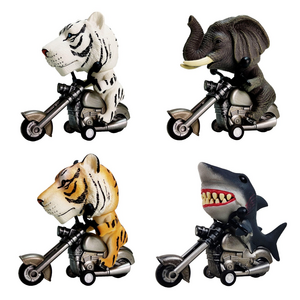 Hot Oenux Vintage Creative PVC Dinosaur Motorcycle Model Toy Animal Locomotive  Motorcycle Model Children Toys Gifts