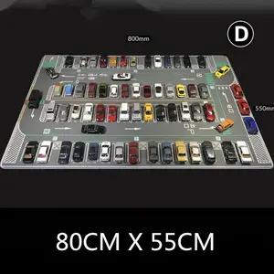 80CM 1:64 Scale Model Car Scene Mat Large Parking Lot Mat for Diecast Vehicle Wheels Scene Display Toy Mouse Pad Scene Show Toy