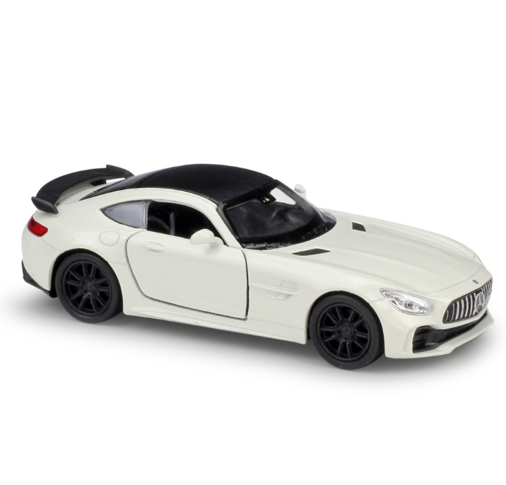 WELLY  1: 36 Mercedes-AMG GTR simulation alloy car model pull back car toy MENTAL MODEL for boy Collection Decoration