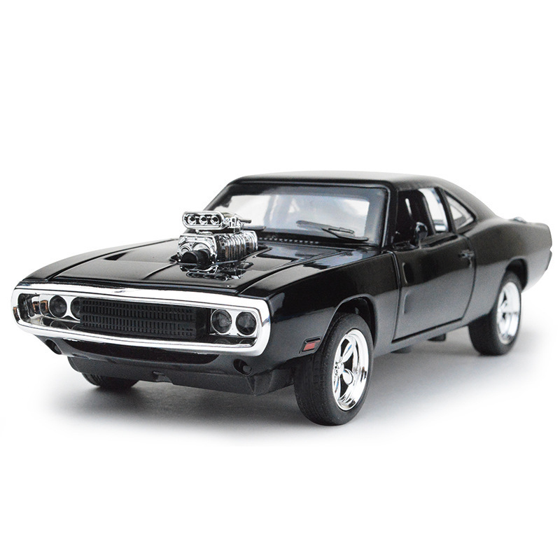 Bulk wholesale 1:32 Dodge Charger simulation alloy car model sound and light return 4 door children's toy car