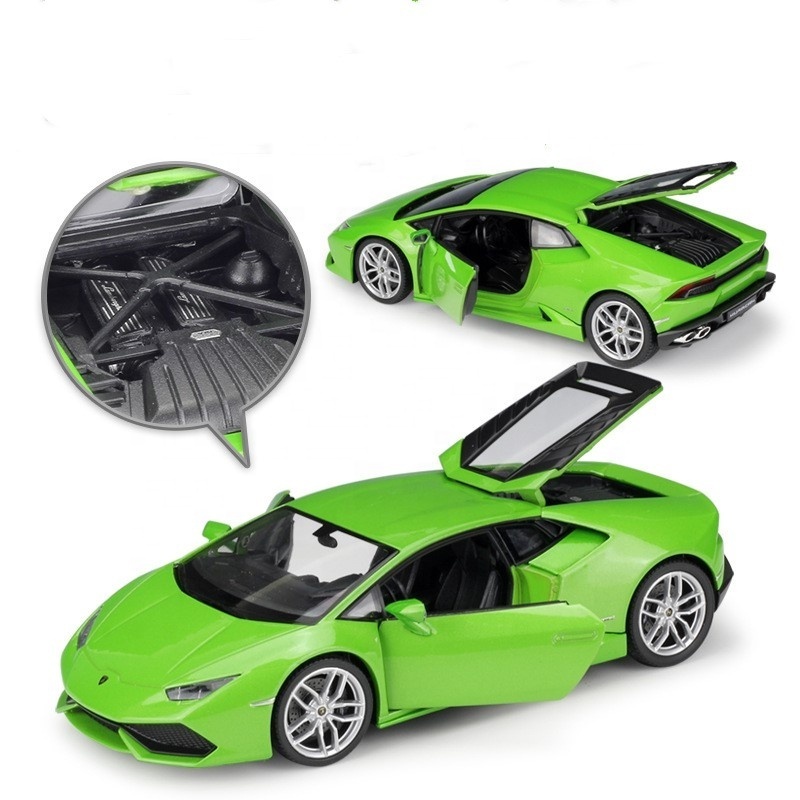 Supercar 1:24 Diecast Huracan LP610-4 Sports Car Mode Simulation Alloy Car Model Collection Decoration Gift