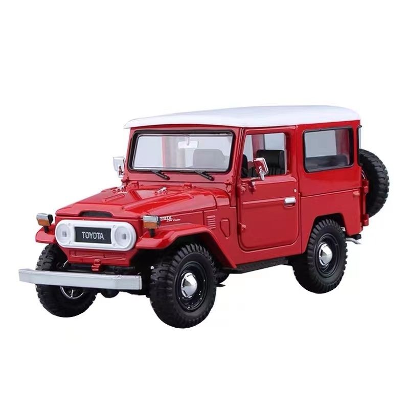 Motormax 1:24 Toyota FJ40 Land Cruiser FJ-40 Simulated Alloy Car Model Collection Display Gft Toy Wholesale