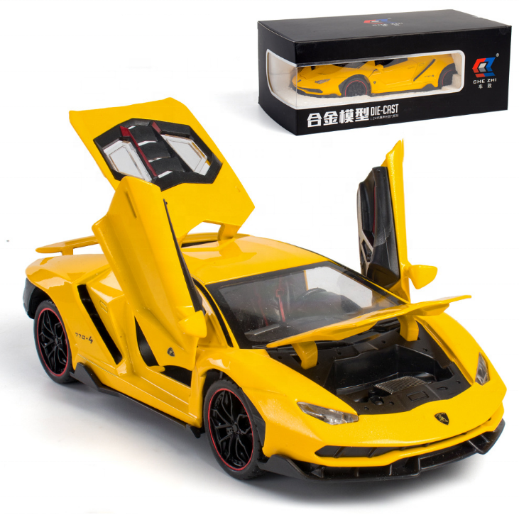 1:24 LP 770 - 4 Simulation Alloy Sports Car Toy Adult Collection Model Decoration Metal car