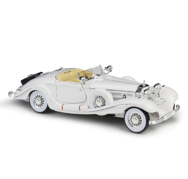 Maisto 1:18 Mercedes-Benz 500K classic car simulation alloy car model collection presents gifts