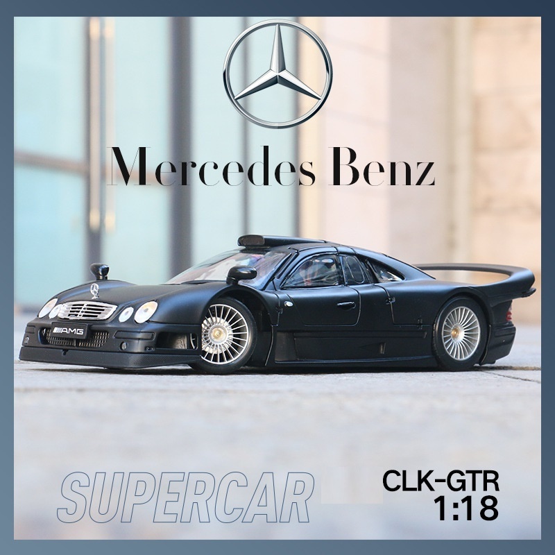 Maisto 1:18 Merccedes-Bennz CLK-GTR Street Version Diecast Alloy Car Model  Decoration Display Collection Gifts For Kids