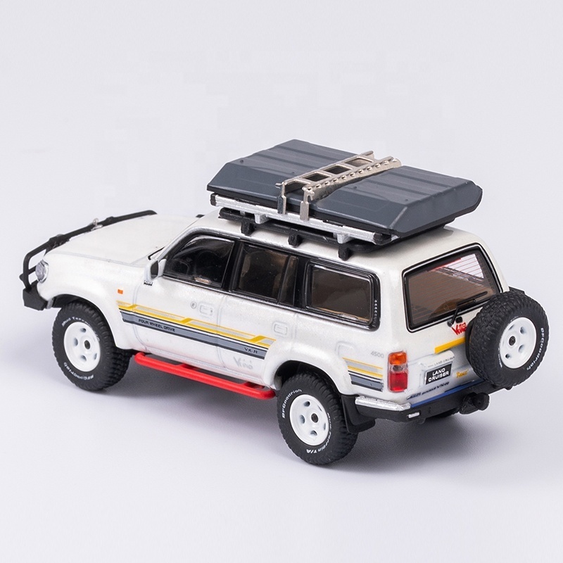 Zhengfeng KENGFAI  Diecast Toy Vehicles 1:64 Scale SUV car model 1:64 Cruiser Land Cruiser LC80 model car diecast toy For  Gifts