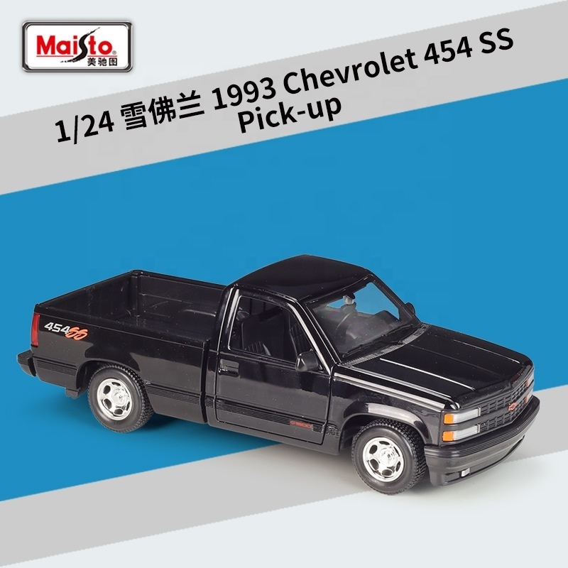 Maisto Pickup Truck 454 SS Pick-up1993 Truck 1:24 Simulated Alloy Car Model Collection Display Gift Toy Wholesale