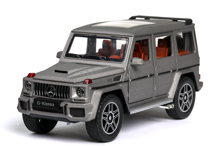 XLG1:24 scale G63 SUV Advanced diecast car model simulation sound and light pullback toy car