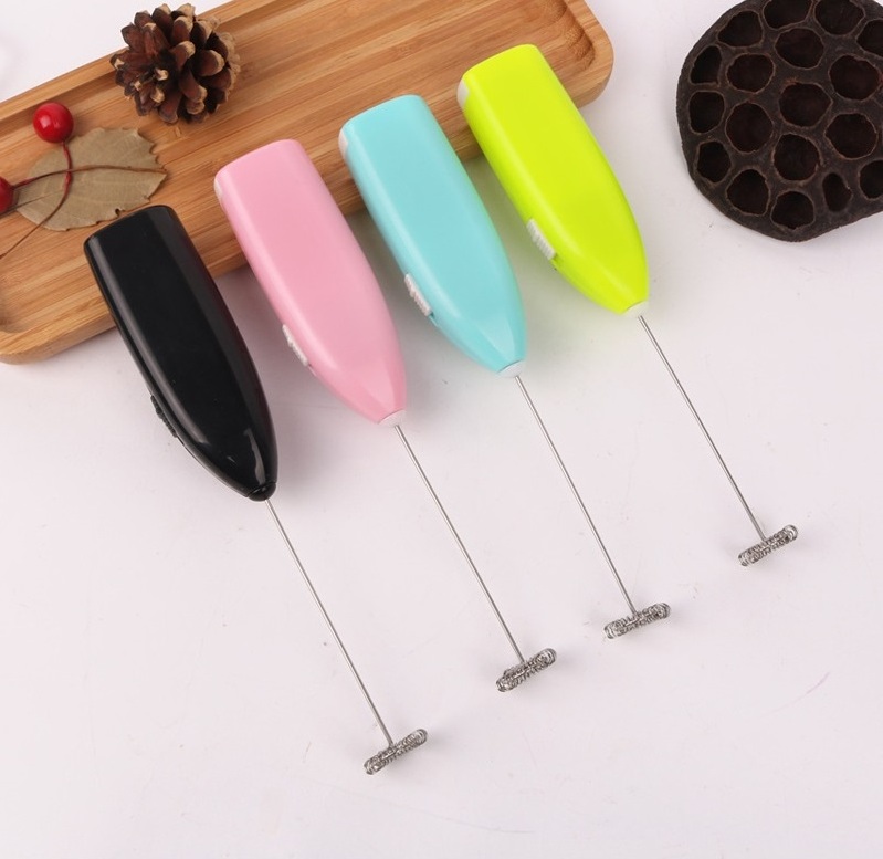 wholesale portable handheld stainless steel electric milk coffee frother electric milk stirrer