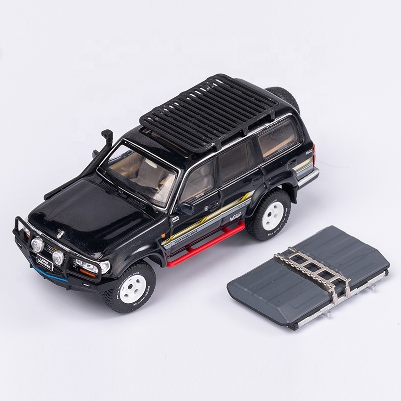 Zhengfeng KENGFAI  Diecast Toy Vehicles 1:64 Scale SUV car model 1:64 Cruiser Land Cruiser LC80 model car diecast toy For  Gifts