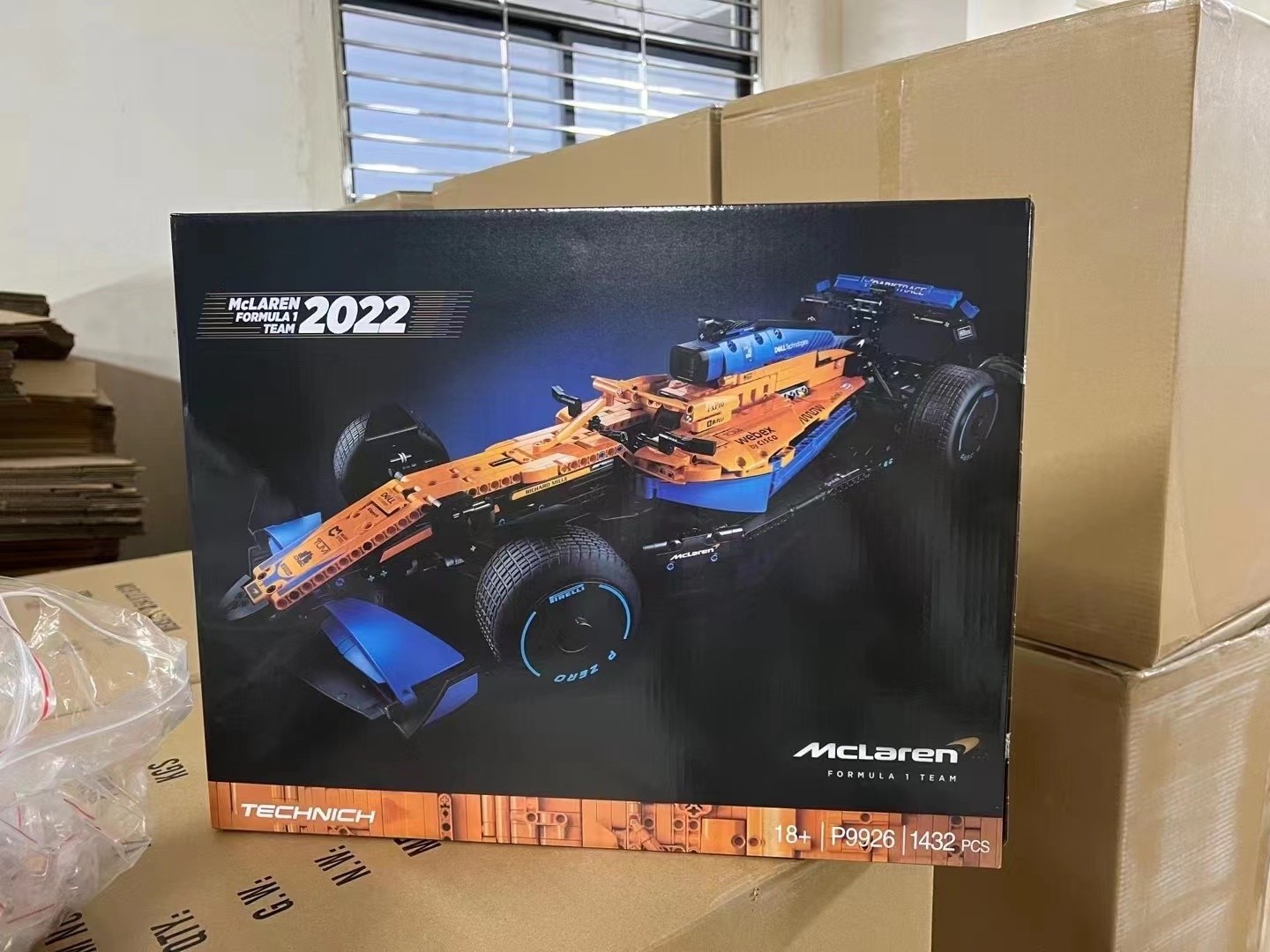 Wholesale McLarens F1 Formula one 1 Race Car Model Building Kit Block Self-locking Bricks MOC Toys for kids Birthday gift