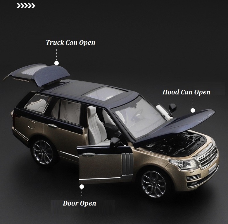 1:24 Land Rover Range Rover License Products Car Simulated Alloy Car Model Collection Display Gft Toy Wholesale