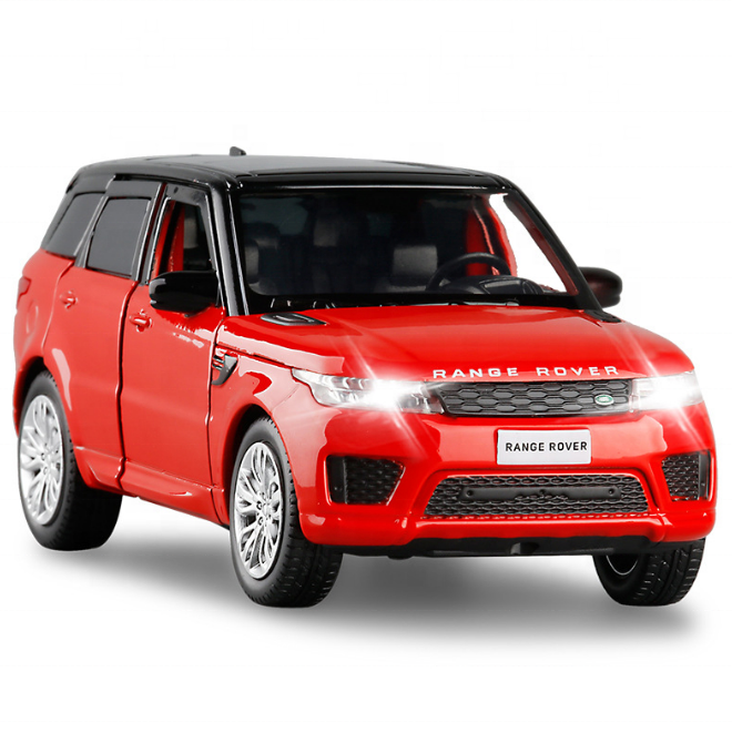 1/32 jkm 2019 Land Rover Range Rover Sport children's toy die cast model  for Children Toy or Collection