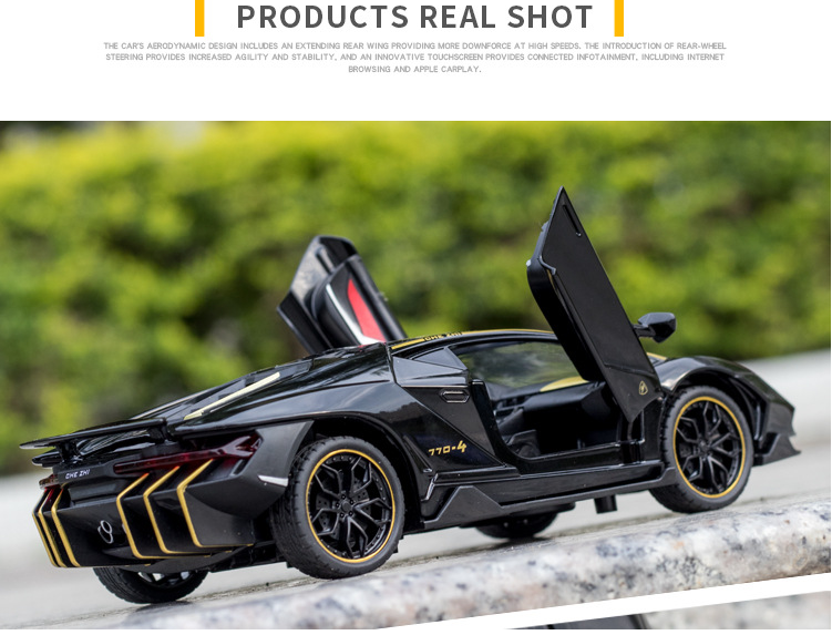 1:24 LP 770 - 4 Simulation Alloy Sports Car Toy Adult Collection Model Decoration Metal car