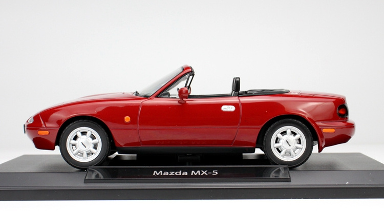 1:18 NOREV Mazda MX5 1990 red sports car alloy diecast car model