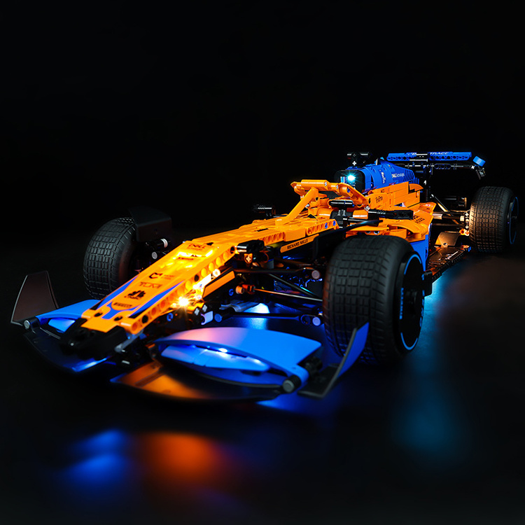 Wholesale McLarens F1 Formula one 1 Race Car Model Building Kit Block Self-locking Bricks MOC Toys for kids Birthday gift