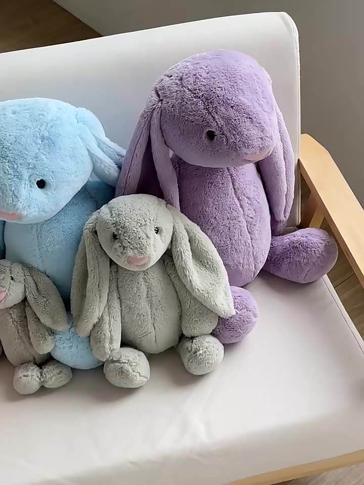 New Easter Kids Gifts Stuffed Animal Cute Soft Plush Toy Stuffed Rabbit Long Ear Rabbit Plush Bunny