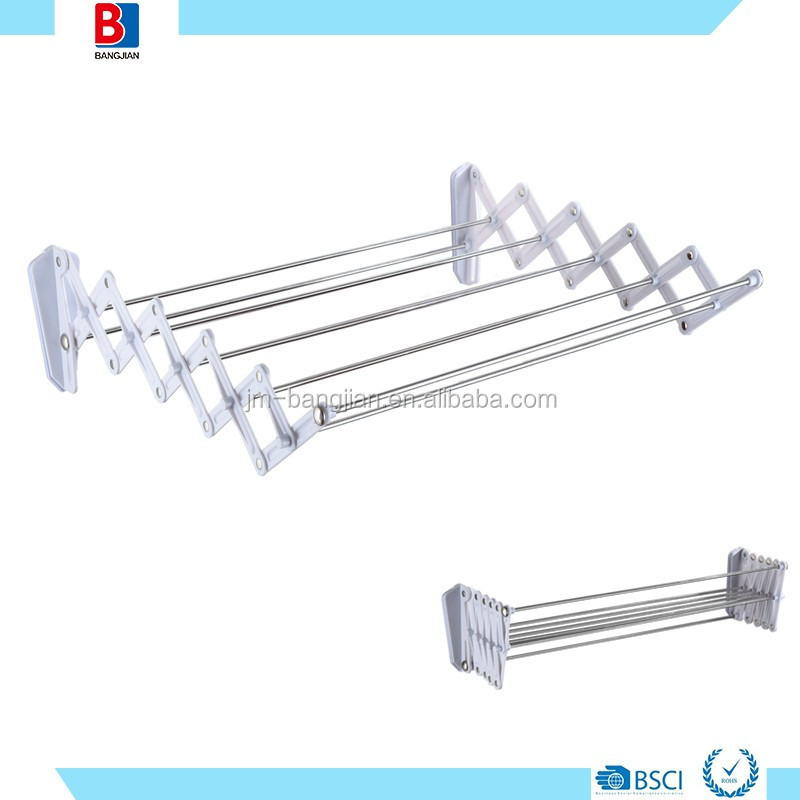 5.6M BALCONY ABS CHROMED WALL MOUNT ACCORDION DRYER RACK