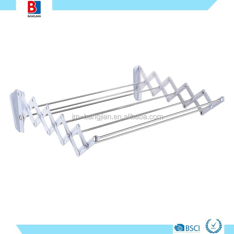 5.6M BALCONY ABS CHROMED WALL MOUNT ACCORDION DRYER RACK