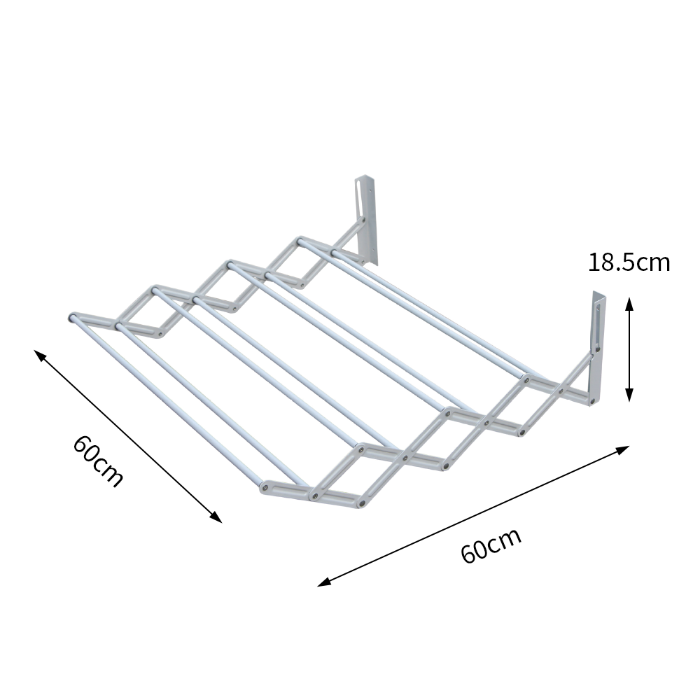 Outdoor Balcony Clothes Drying Rack Collapsible Clothes Airer Folding Hangers For Clothes