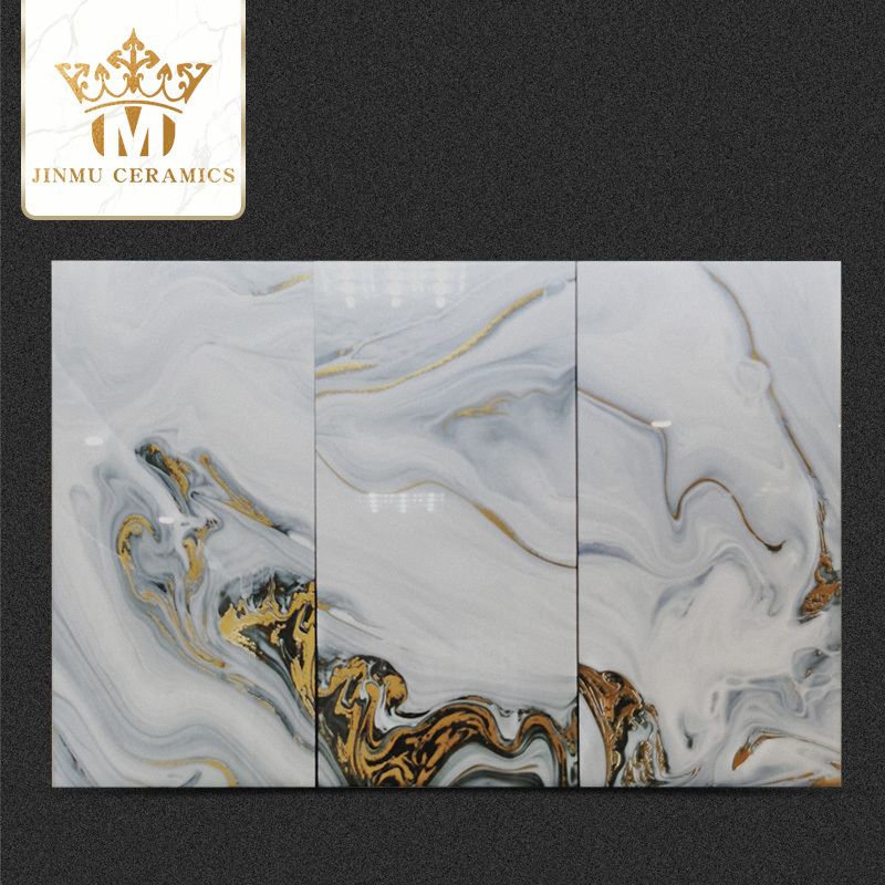 600X1200 can be any sizes luxury golden wave wall tiles decorative ceramic tiles for villa hotel mirror gold plated porcelain